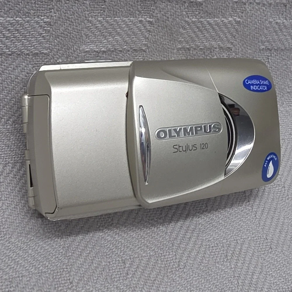 Olympus Stylus 120 MJU III 35mm Point & Shoot Film Camera Untested